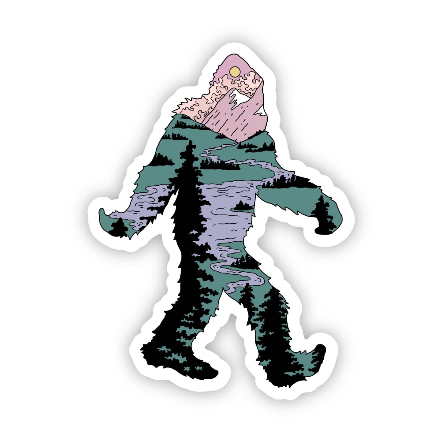 Bigfoot River Sticker