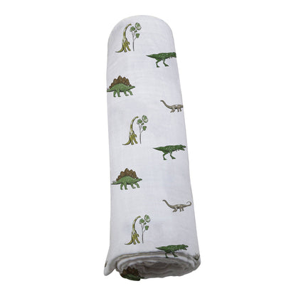 Dino Days Cotton Muslin Swaddle