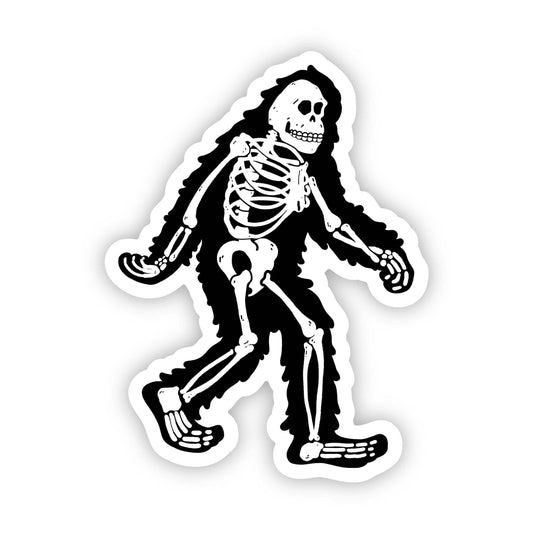 Bigfoot Skeleton Sticker