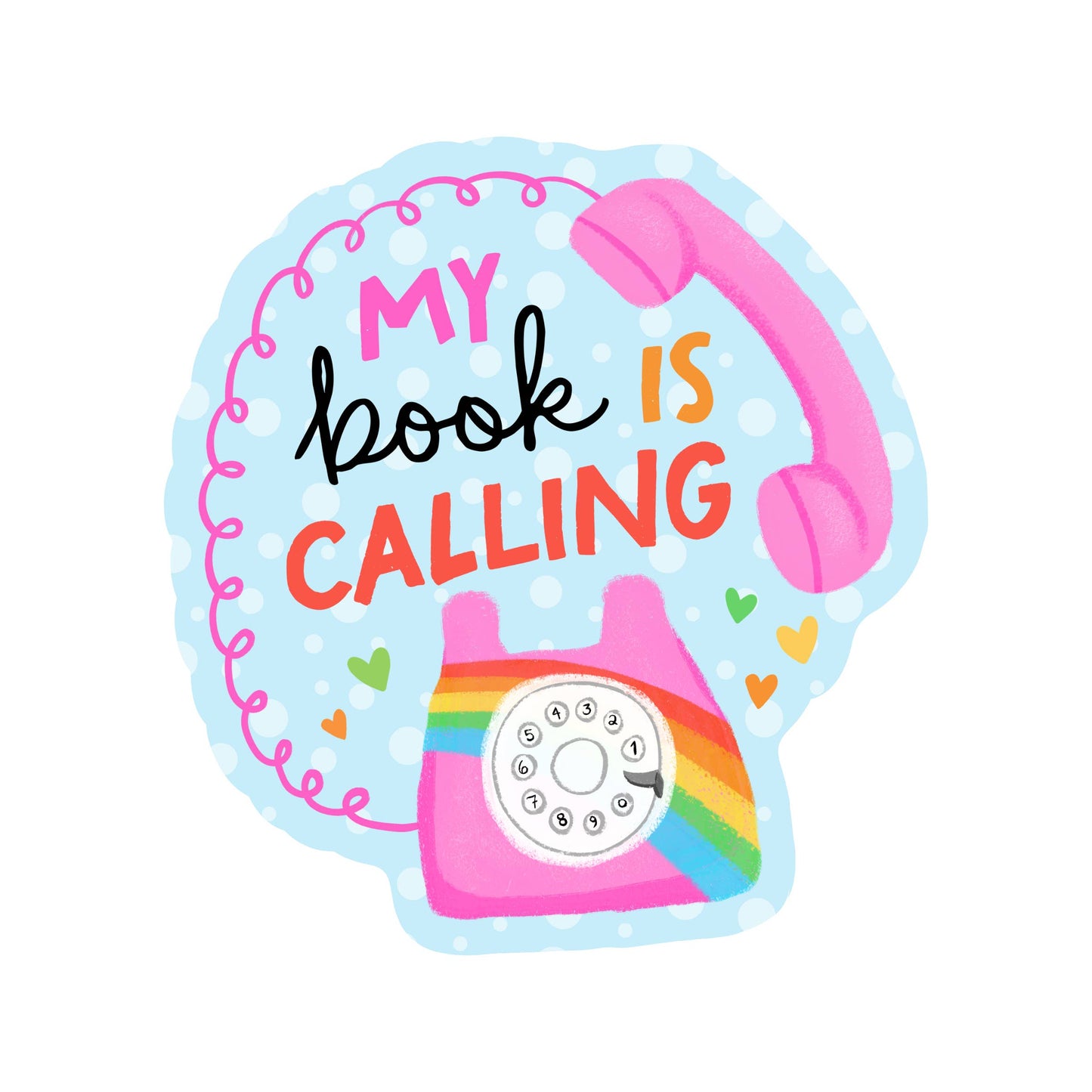 Book Calling Sticker