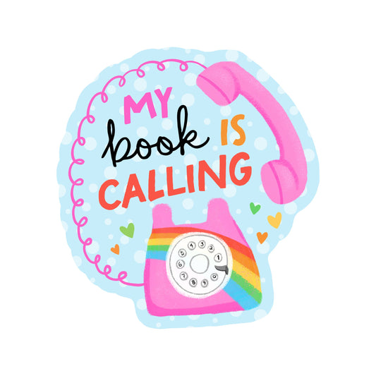 Book Calling Sticker