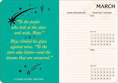 Court of Thorns and Roses 2027 Monthly/Weekly Planner Calendar