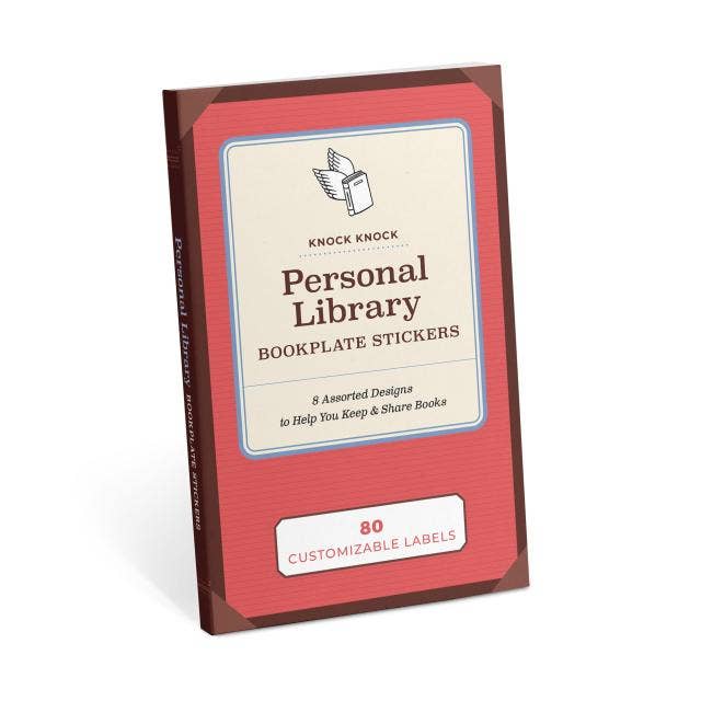 Personal Library Bookplate Stickers