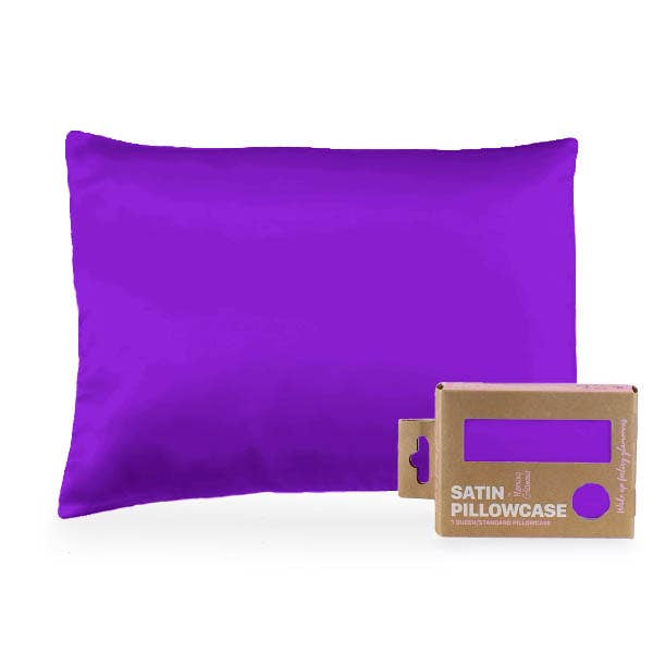 Satin Pillowcase Queen/STD: Black