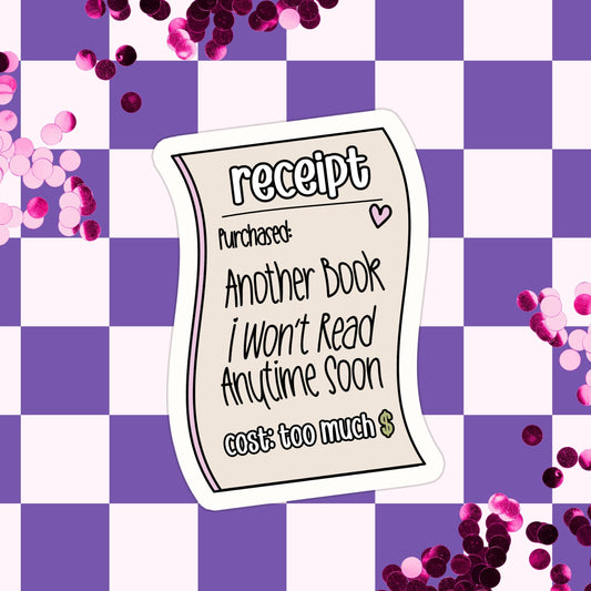 Book Receipt Sticker