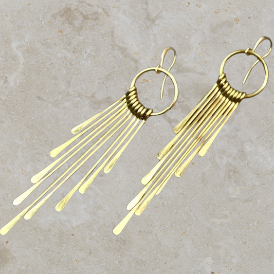Daily Trinket: Gold Cascade Earrings