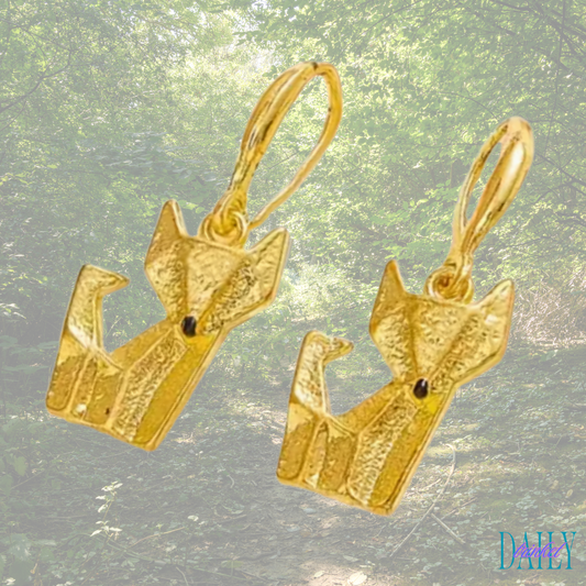 Golden Fox Earrings