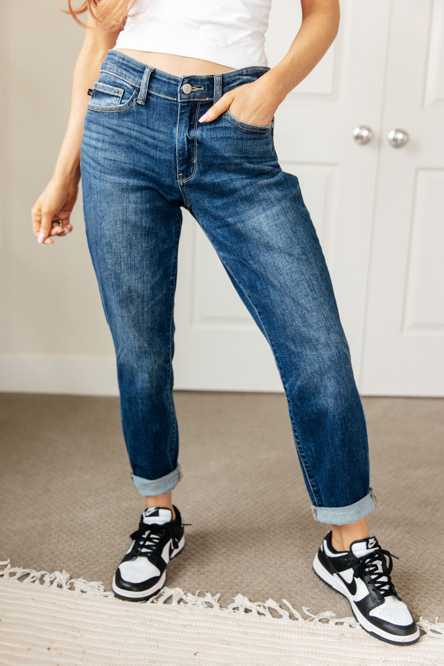 Website Exclusive London Midrise Cuffed Boyfriend Jeans