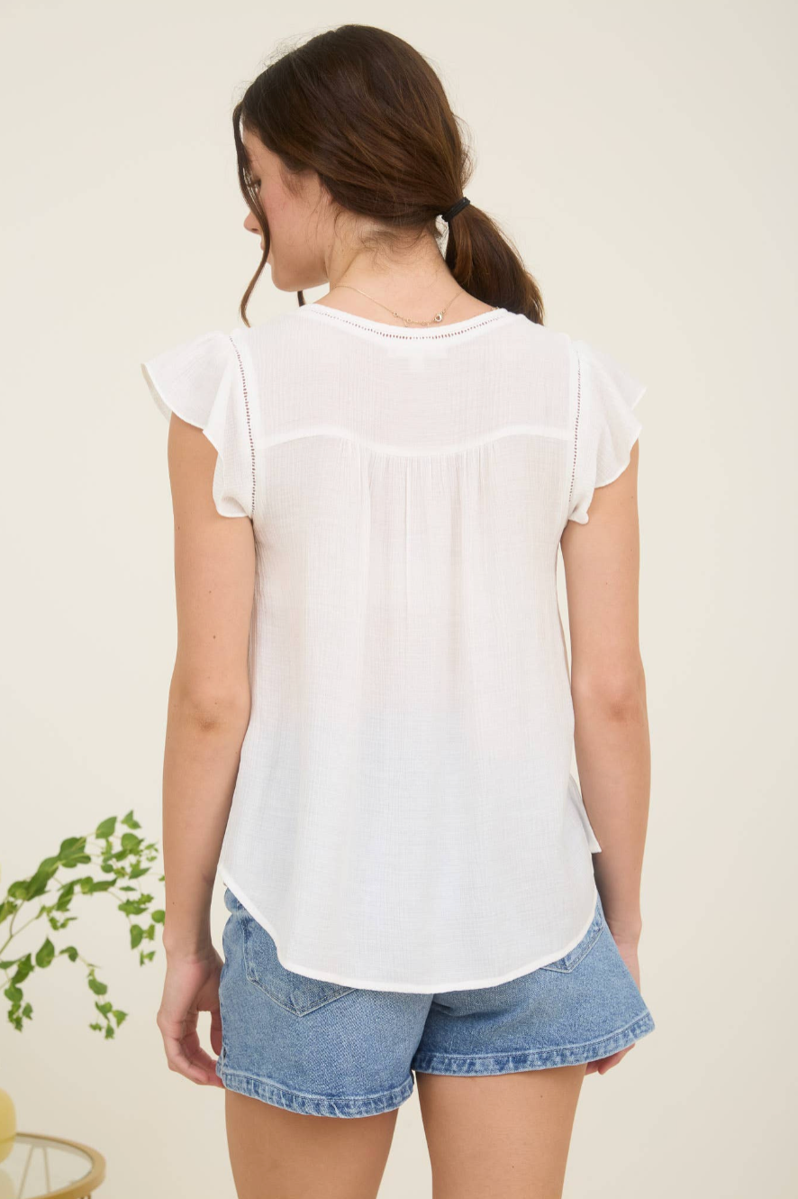 Lottie Ruffle Sleeve Blouse
