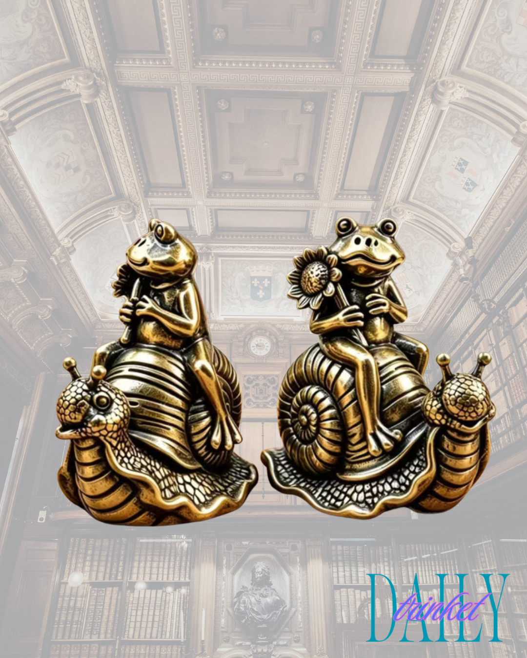 Frog and Snail Brass Mini