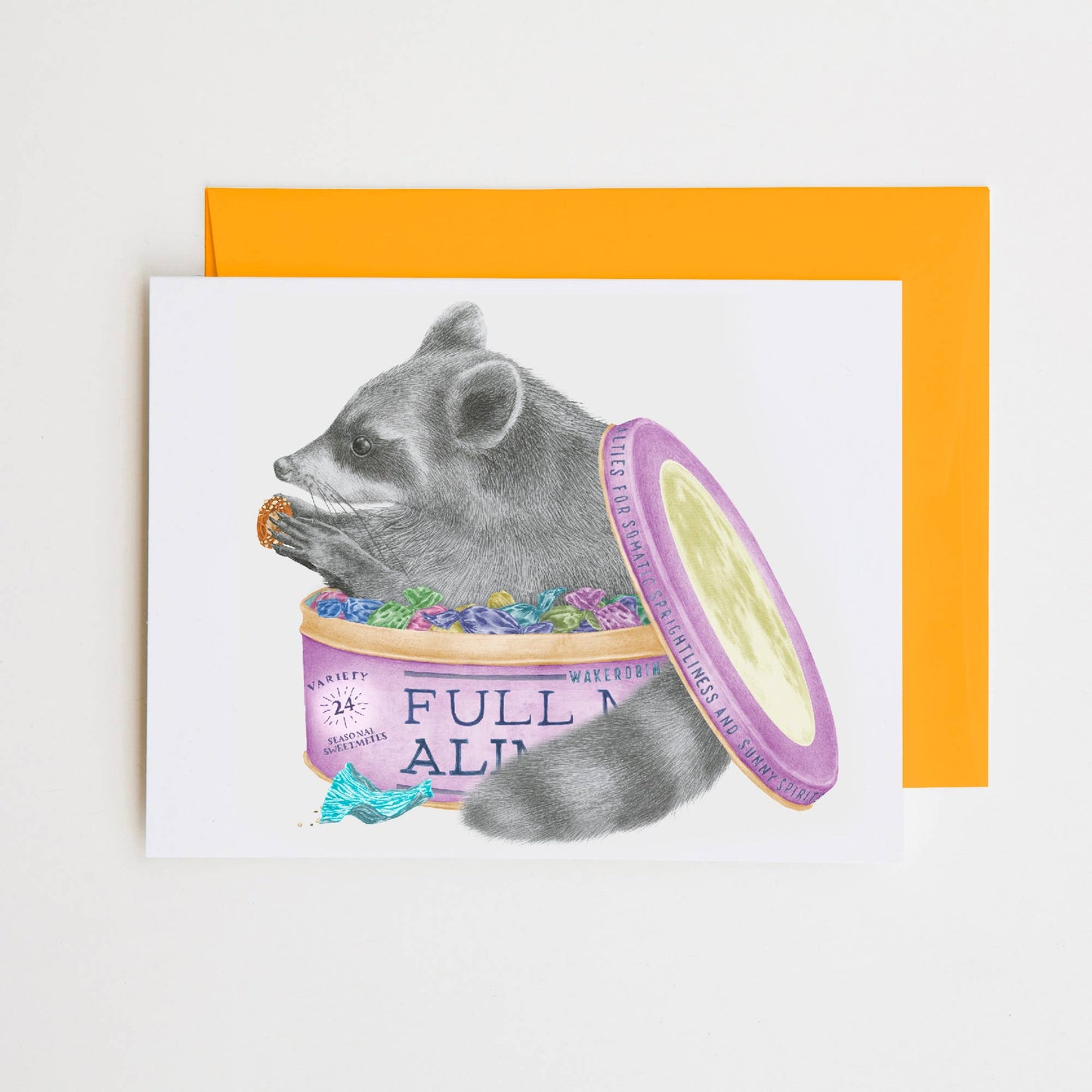 Fifito Thursday Raccoon Note Card