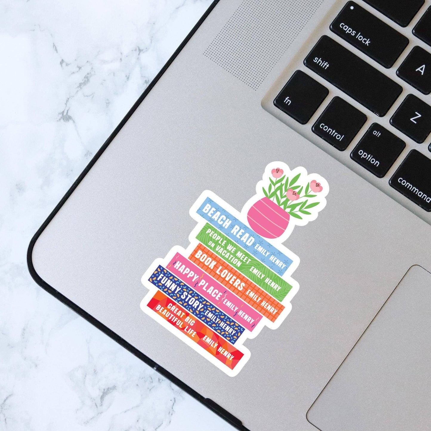 Emily Henry Book Stack Sticker