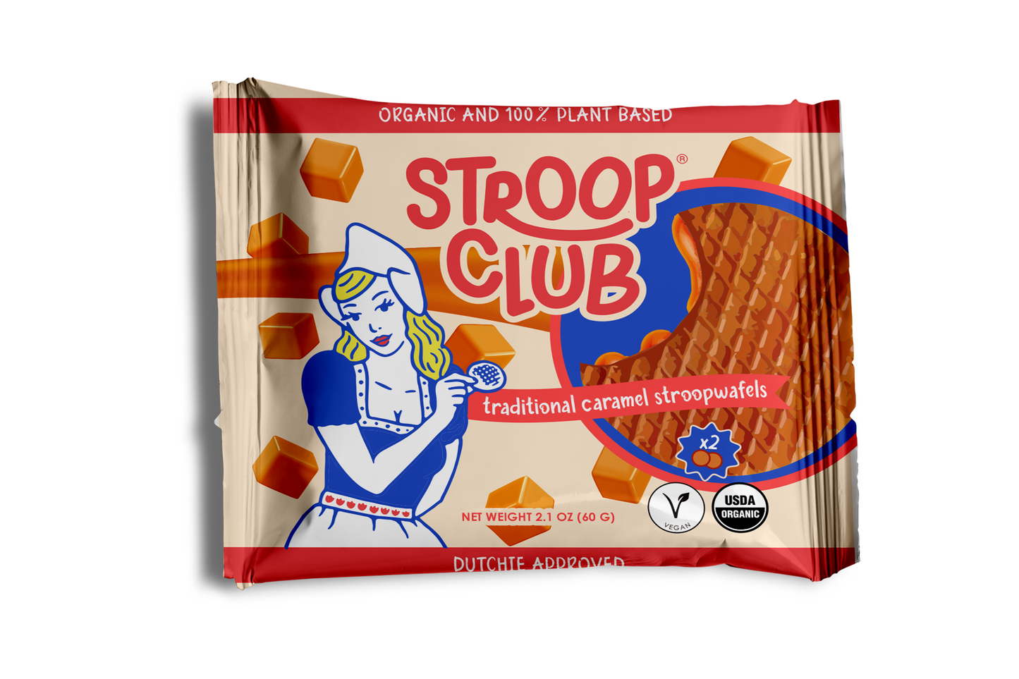 Traditional Caramel Stroopwafel 2-pa