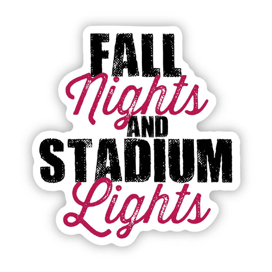 Fall Nights And Stadium Lights Text Sticker