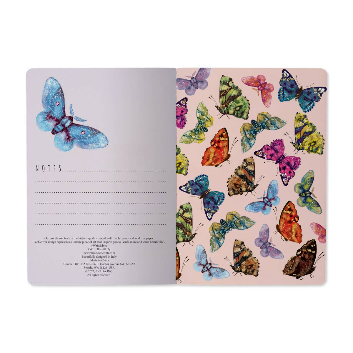 Butterflies on Blue