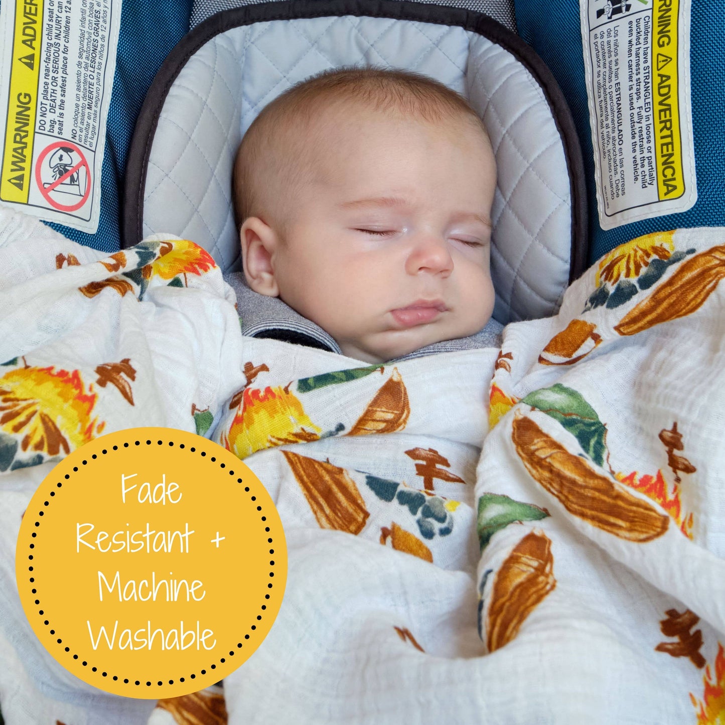 Gather Around The Campfire Baby Swaddle Blanket