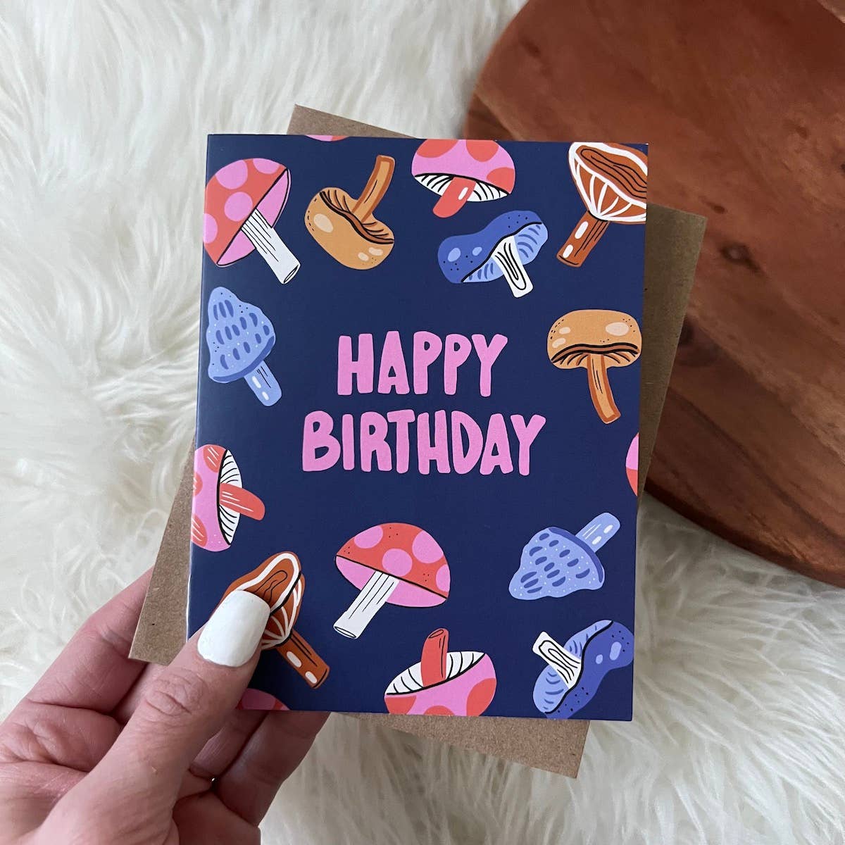 Happy Birthday Mushroom Card