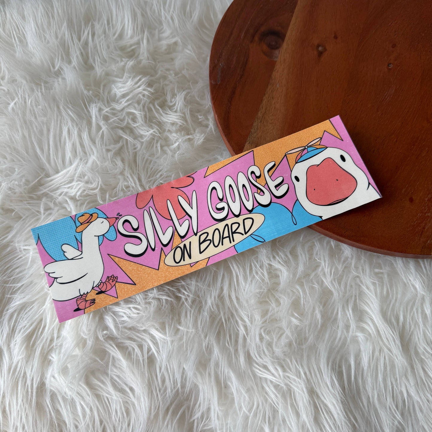 Silly Goose On Board - Large Sticker