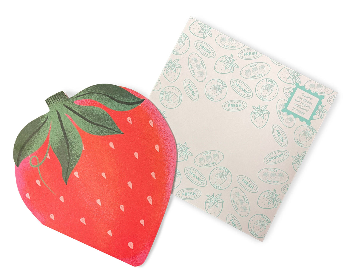 Paper Produce Strawberry Notecards