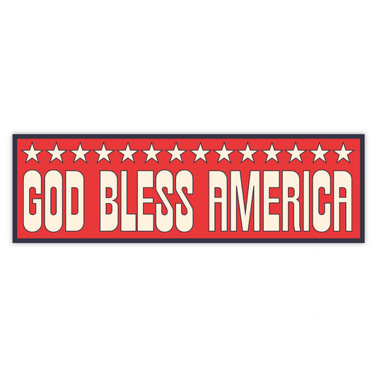 God Bless America" USA Bumper Sticker