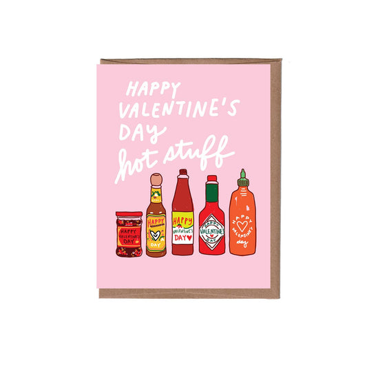 Hot Sauce Valentine's Day Greeting Card