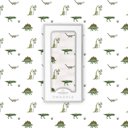 Dino Days Cotton Muslin Swaddle