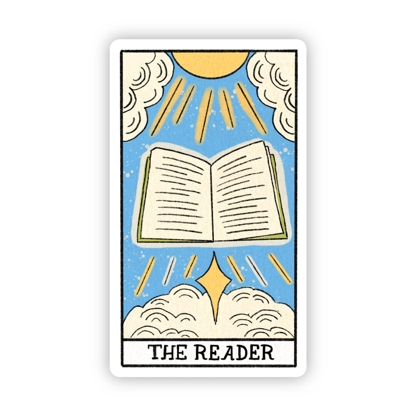 The Reader Tarot Card Sticker