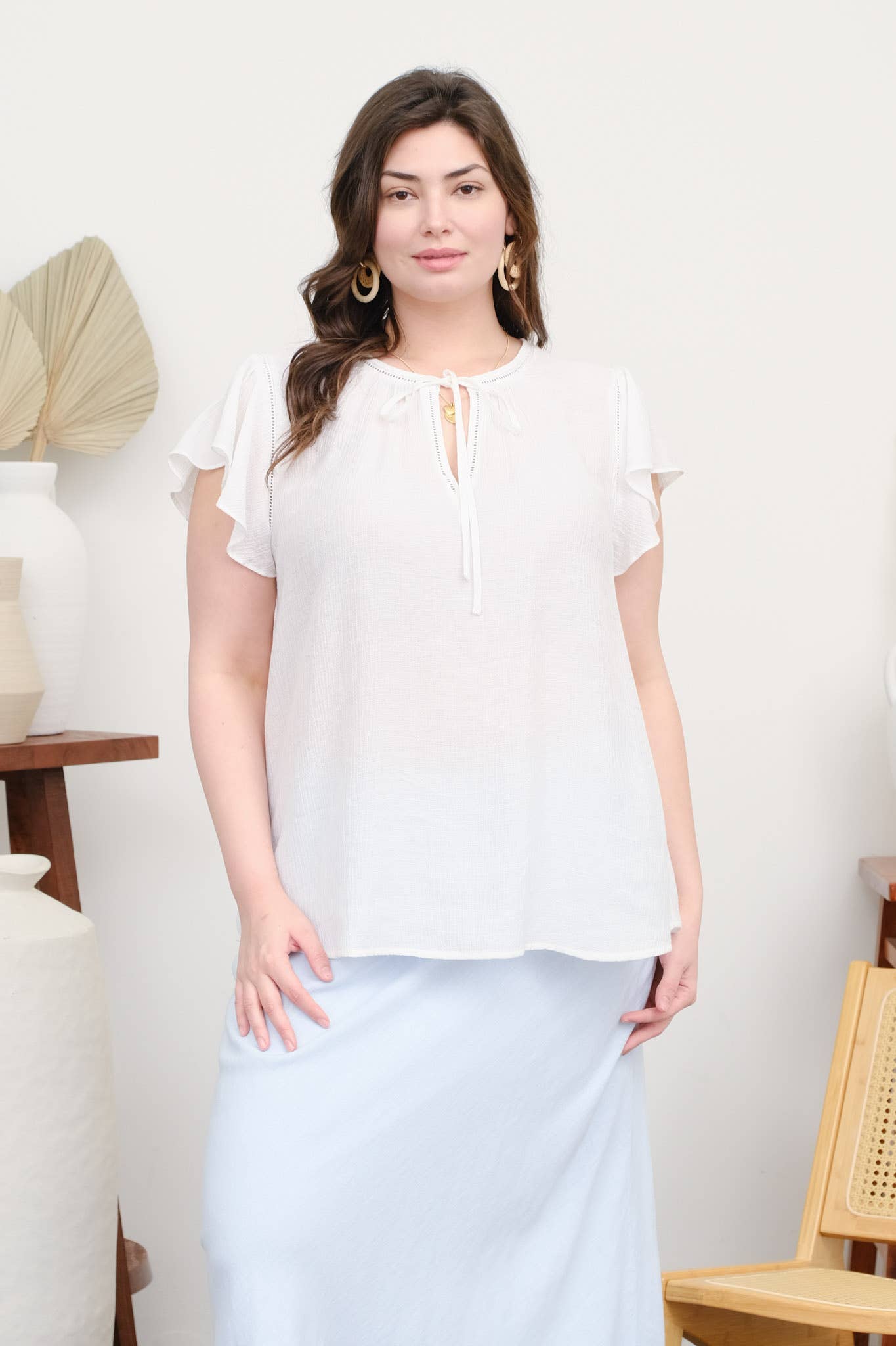 Lottie Ruffle Sleeve Blouse