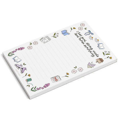 Good Strong Words Little Women 4x6 Notepad
