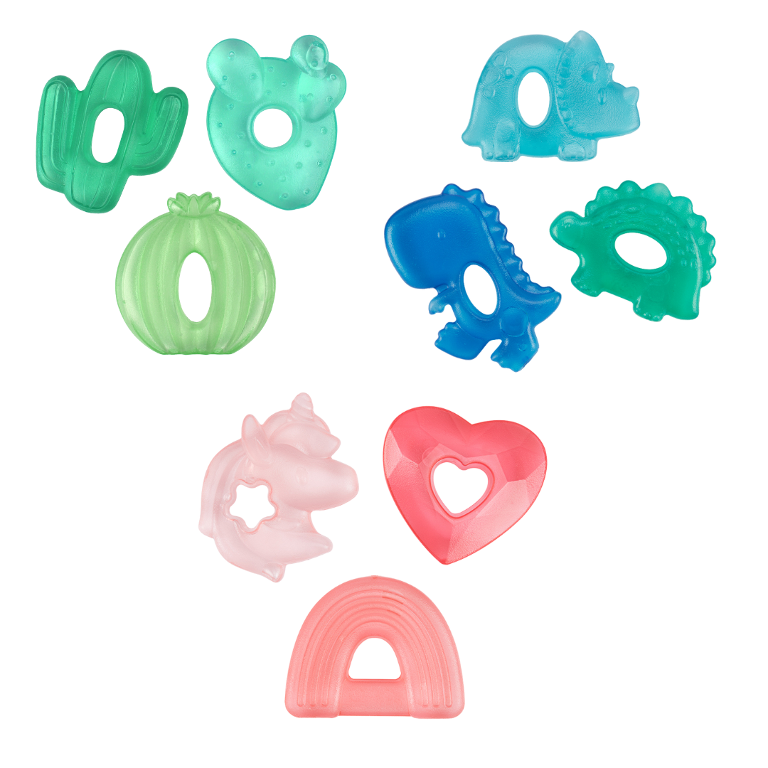 Cutie Coolers™ Water Filled Teethers (3-pack): Dino