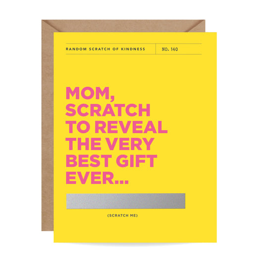 Scratch-off Best Gift Ever - Mother's Day / Birthday Card