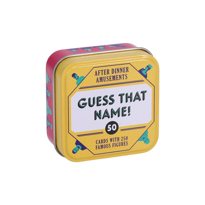 After Dinner Amusements: Guess That Name!