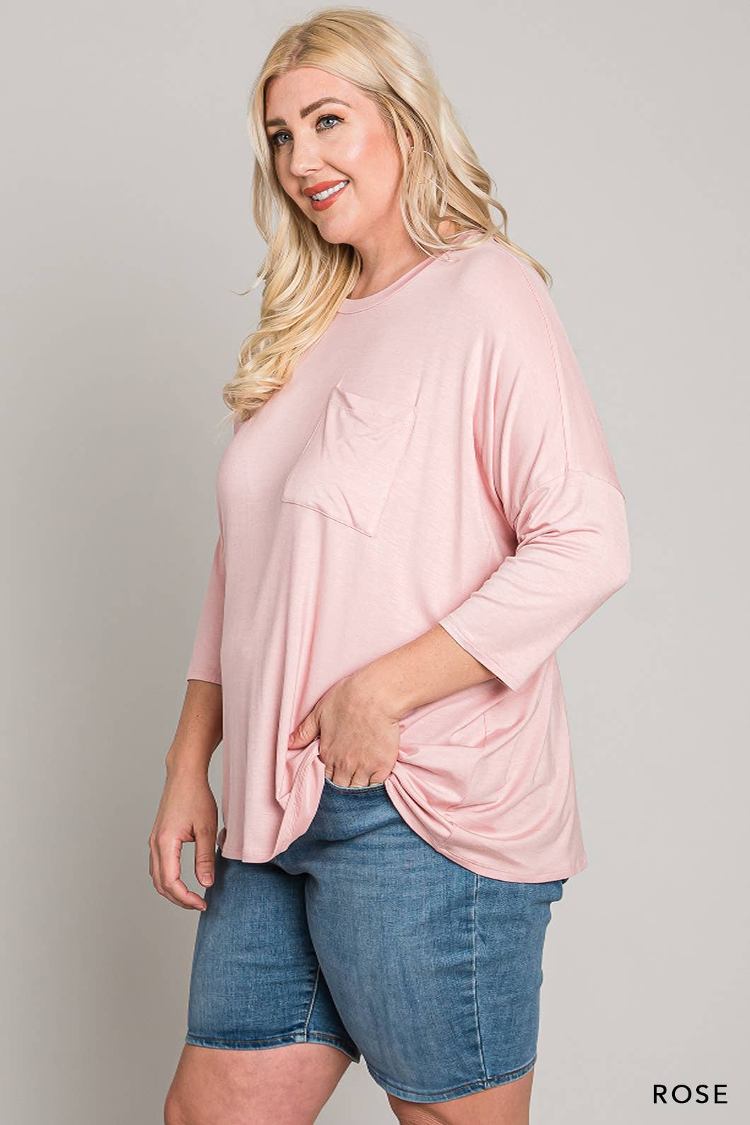 Comfort Tee in Rose