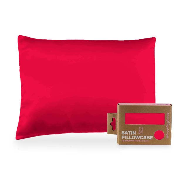 Satin Pillowcase Queen/STD: Black