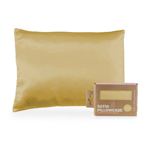 Satin Pillowcase Queen/STD: Black