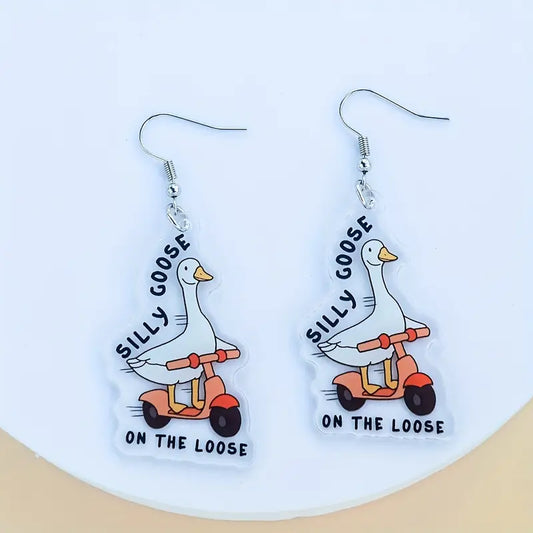 Silly Goose on the Loose Earrings