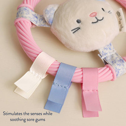 Itzy Ring Pal™ - Teething Ring Taupe Bear