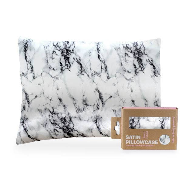 Satin Pillowcase Queen/STD: Black