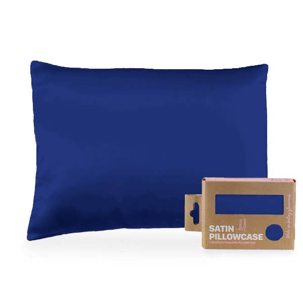 Satin Pillowcase Queen/STD: Black