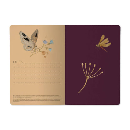 Butterflies and Night Flowers Notebook