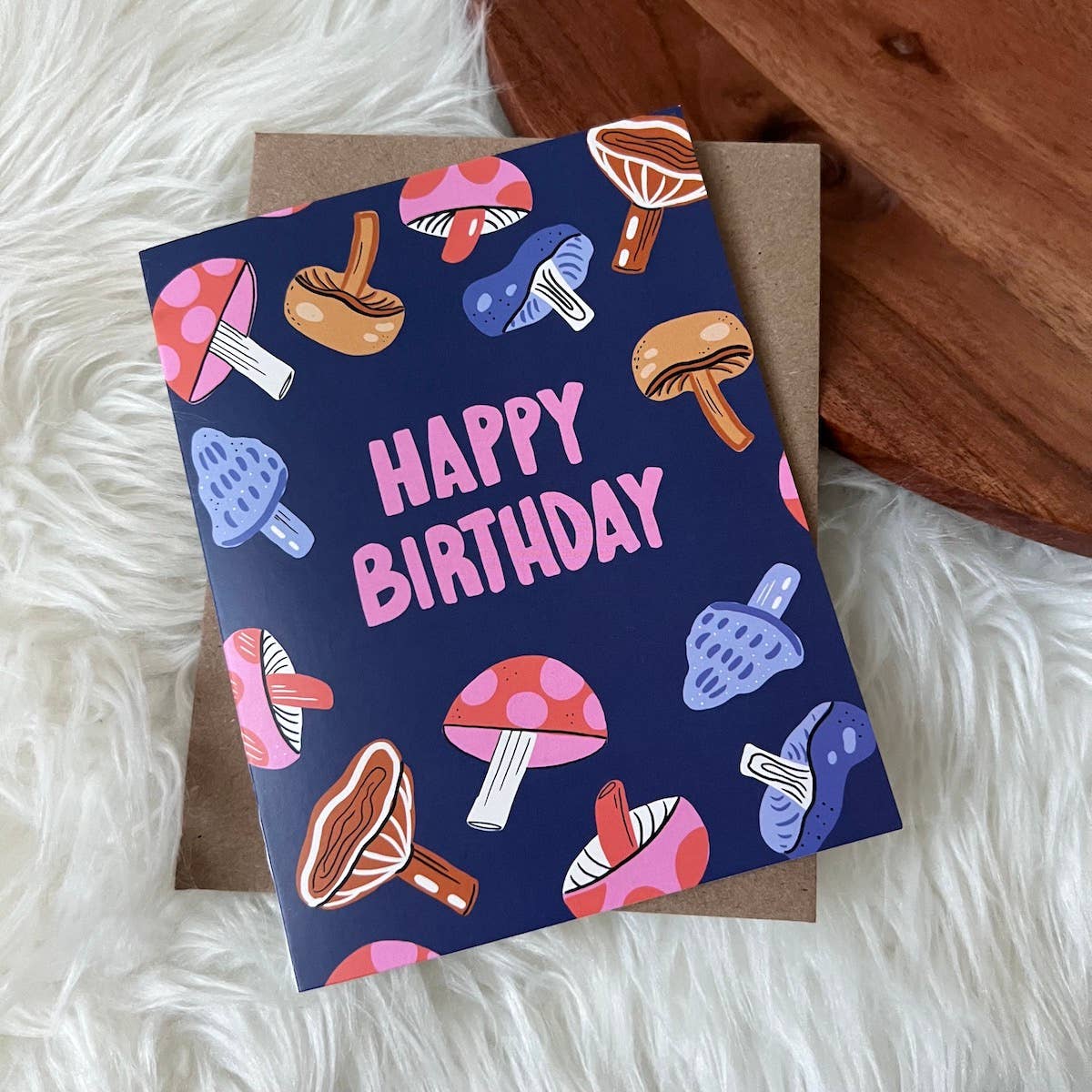 Happy Birthday Mushroom Card