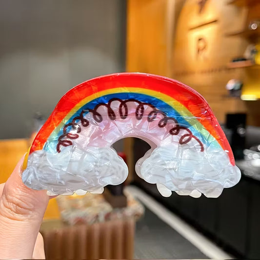 Rainbow Claw Clip