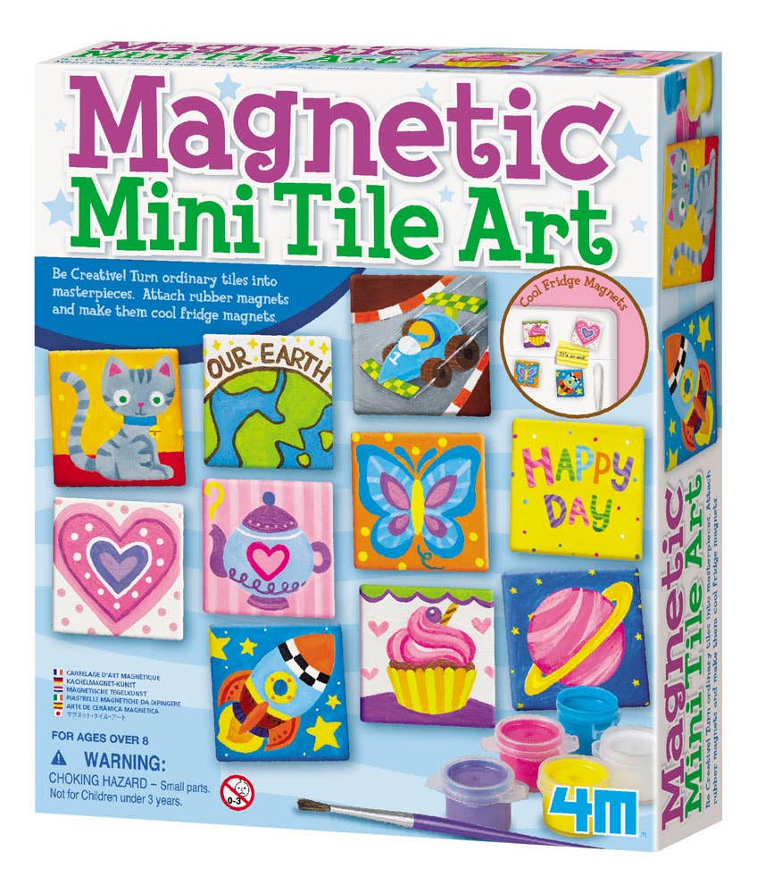 Magnetic Mini Tile Art DIY Paint Arts & Craft Magnet Kit