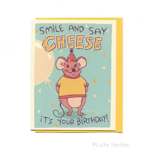 Smile & Say Cheese Birthday Card