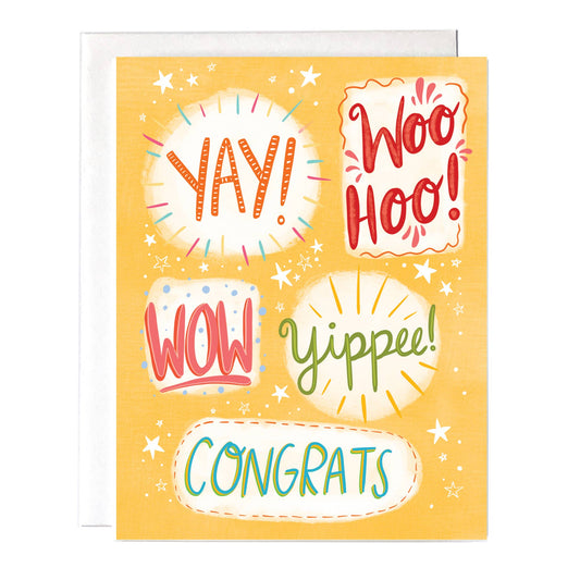 Woo Hoo Congrats Yay Card