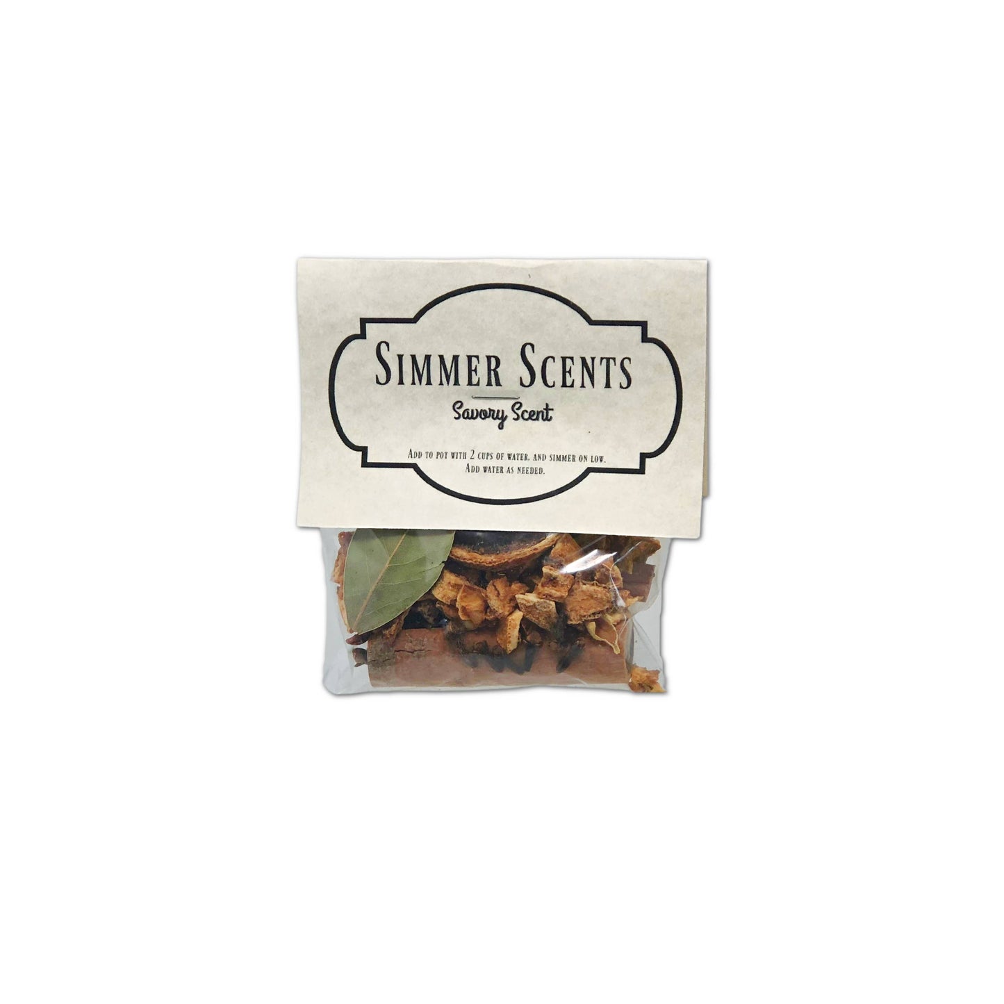 Simmer Scents Savory  Orange peel, Cinnamon sticks Clove Bay: Savory