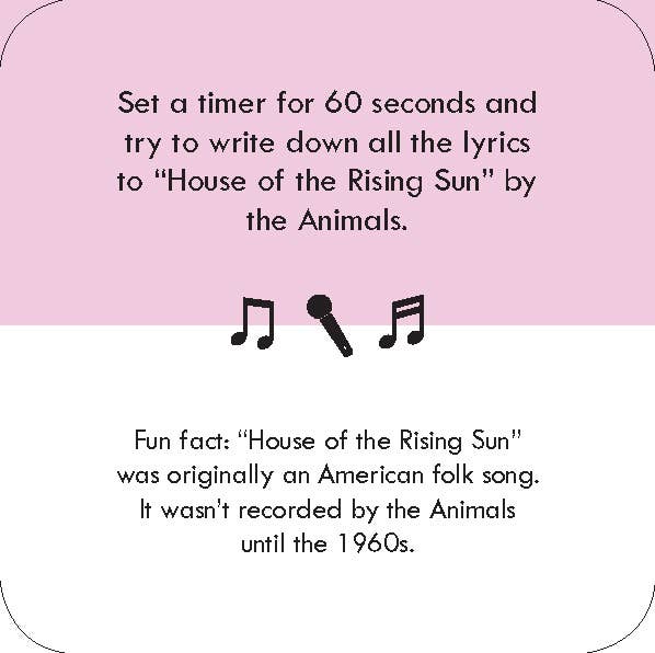 After Dinner Amusements: Song Connections