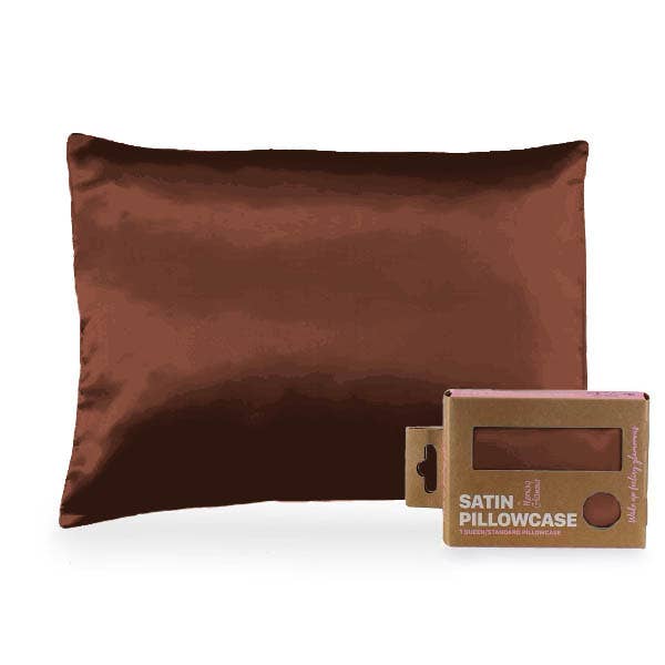 Satin Pillowcase Queen/STD: Black