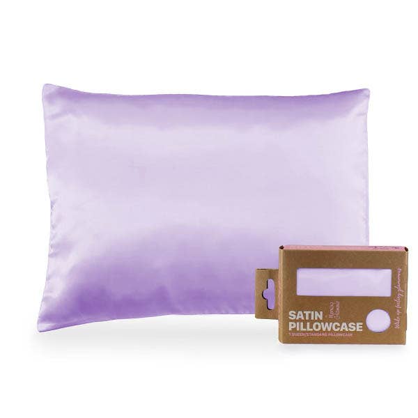 Satin Pillowcase Queen/STD: Black
