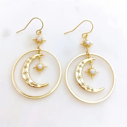 In the Crescent Moon Earrings